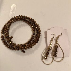 Wrap Around Bracelet & Earrings